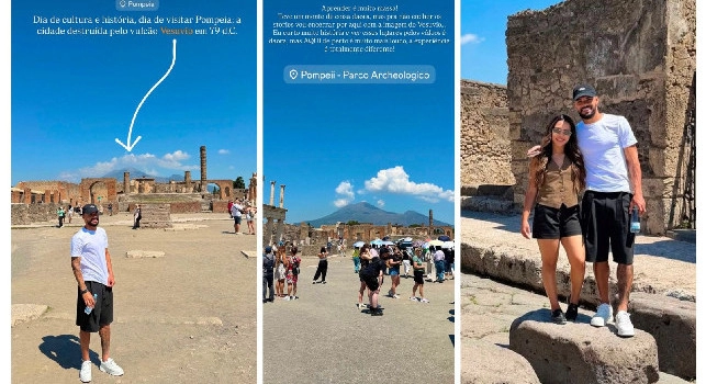 Esperienza incredibile, giocatore del Corinthians in visita a Pompei! Il Timão esalta: Vicino a Napoli