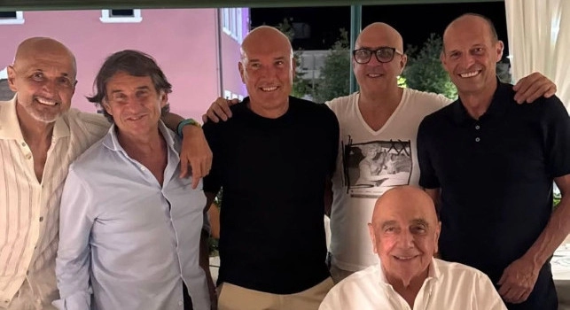Tutti insieme appassionatamente: Allegri a cena con Spalletti, Carnevali e Galliani | FOTO