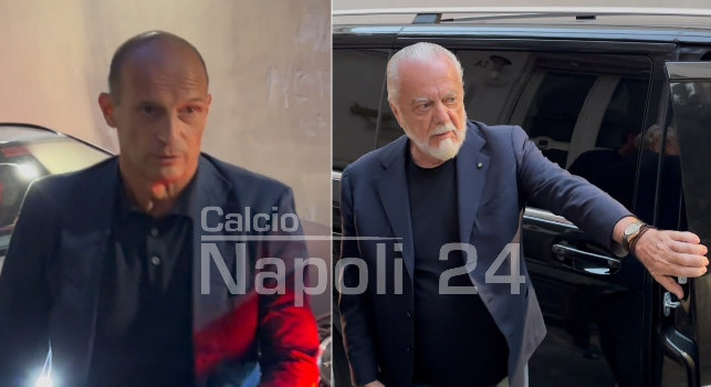 Allegri a Napoli: prima cena con De Laurentiis, Manna e la dirigenza! Presente anche il suo agente | VIDEO CN24