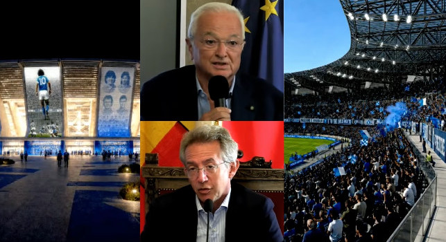Restyling stadio Maradona, Manfredi: "Con o senza Europei si farà lo stadio. Molte cose che voleva il Napoli, ci sono nel nostro progetto". Cosenza: "La tempistica dei lavori" | DIRETTA VIDEO