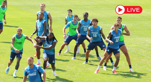 Ritiro Castel di Sangro Napoli 2026, giorno 7: diluvio in corso! Sul campo B si sono visti De Bruyne e Neres | DIRETTA VIDEO
