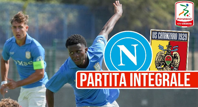 Primavera 2, Napoli-Catanzaro 2-3 (19' Pellegrini, 26' Gjoka, 47' Greco, 59' Pereyra, 76' Man&egrave;): rivedi ora la partita su CalcioNapoli24 TV | VIDEO