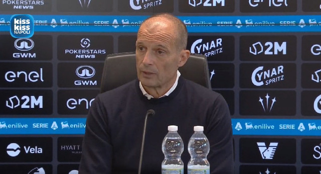 Allegri in conferenza: "Ho la soluzione ai problemi del Napoli, c'&egrave; un solo modo per uscirne! Ko su mezzo errore, Lucca ha lottato e su Alisson non avevo la sfera di cristallo"