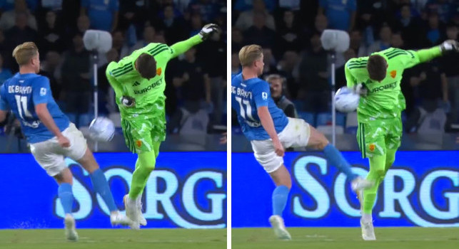 Moviola Napoli-Roma, Gollini tocca con il braccio fuori area? L'analisi di Marelli a DAZN | FOTO