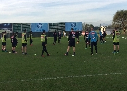 FOTO - Inizia l'allenamento del pomeriggio: si lavora in vista del Sassuolo