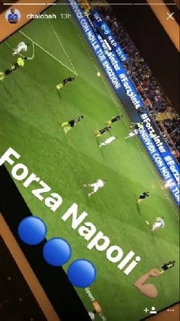 Il Napoli stende l'Inter a San Siro, l'ex Chalobah fa il tifo per gli azzurri da Londra [FOTO]