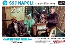 Ssc Napoli, anteprima del calendario: Hamsik &egrave; Pinocchio, Ancelotti vestito come Geppetto [FOTO]