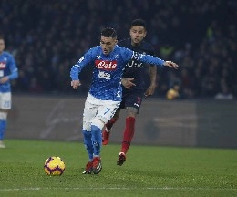 Con il Bologna la 279esima presenza di Callejon in maglia azzurra, scavalcato Paolo Cannavaro