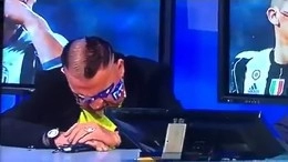 Atl&eacute;tico Madrid-Juventus, il bianconero Pompilio scoppia in lacrime in diretta [VIDEO]