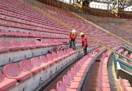 San Paolo, proseguono i lavori di smontaggio dei sediolini: al via in Curva A, seguiranno Curva B e distinti