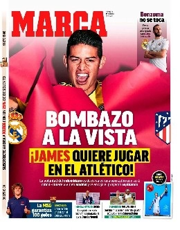 James-Napoli, clamoroso annuncio di Marca: Il colombiano vuole giocare con l'Atletico Madrid [FOTO]