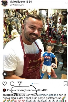 Lozano scatenato, vuole solo il Napoli! Su Instagram spunta il suo like alla sua statuina a San Gregorio [FOTO]