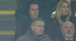 Milan-Napoli, Milik in tribuna con la fidanzata Jessica [FOTO]