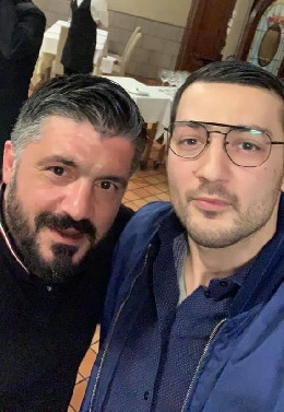 Gattuso a cena in un ristorante di Napoli ieri in serata [FOTO]