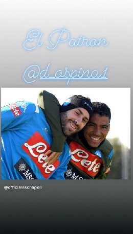 Allan abbraccia Ospina e pubblica lo scatto: El patron [FOTO]