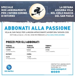 La SSC Napoli lancia uno speciale mini abbonamento per il girone di ritorno e prelazione per il Barcellona: i prezzi