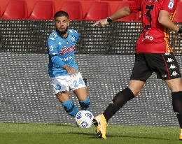 Pareggio del Napoli! Gol fantastico di Insigne, sinistro a giro che bacia la traversa e si insacca: &egrave; 1-1