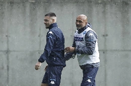 Dimaro, inizia la seduta pomeridiana con i palleggi Spalletti-Gaetano! [FOTO CN24]