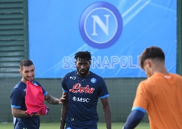 SSC Napoli, il report dal Training Center: Anguissa torna ad allenarsi con il gruppo, palestra per Tuanzebe
