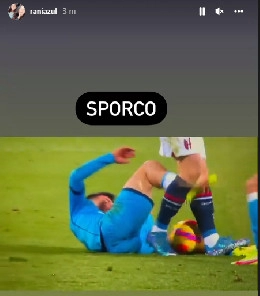 Fallo cattivo, la moglie di Lozano attacca Theate: Sporco! [VIDEO]