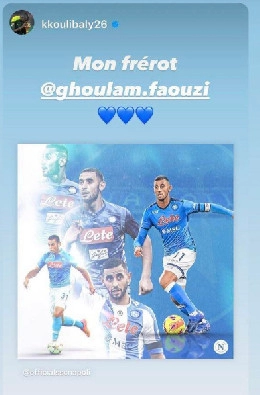 Koulibaly saluta Ghoulam: Mio fratello | FOTO