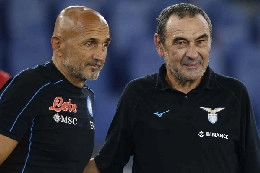 Lazio, Sarri: Un regalo al Napoli? Ce lo siamo fatti noi innanzitutto. Ma felice di vedere gli azzurri l&igrave;