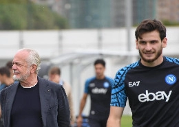 Napoli-Inter, si rivede De Laurentiis alla vigilia: blitz a Castel Volturno, e oggi...