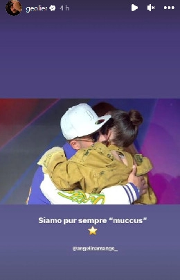 Siamo pur sempre muccus, bellissimo messaggio di Geolier con Angelina su Instagram | FOTO