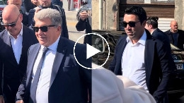 Pranzo Uefa Napoli-Barcellona: Laporta e Deco estasiati dal panorama partenopeo  | VIDEO CN24