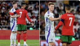 McTominay ritrova Cristiano Ronaldo: i due protagonisti in Portogallo-Scozia | FOTO
