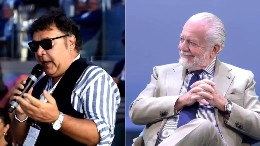 De Laurentiis e De Luca assistono dal vivo alla loro imitazione, reazione imperdibile | VIDEO