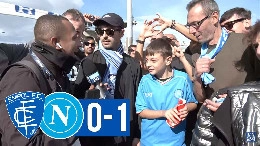 Empoli-Napoli 0-1, guardate la reazione dei napoletani in trasferta! | VIDEO