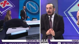 &Eacute; petto pieno!: dall'esultanza alla desolazione, atmosfera funerea in una Tv fiorentina al gol di Kean annullato | VIDEO