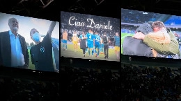 Ricordo da brividi al Maradona della SSC Napoli per il piccolo Daniele: De Laurentiis s'emoziona | VIDEO