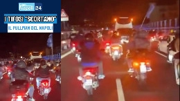 Come dopo Torino, tifosi azzurri in motorino 'scortano' il pullman dopo Atalanta-Napoli | VIDEO