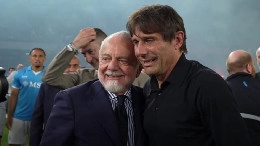 Pedull&agrave;: Parole di De Laurentiis su Conte? Non ha dimenticato cosa l'allenatore fece nel 2014