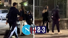 Napoli-Bologna 2-3, a fine partita Helland se n'&egrave; andato via... a piedi! | VIDEO CN24
