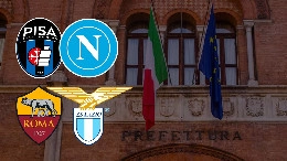 Pisa-Napoli pu&ograve; slittare a causa del derby di Roma! Prefettura e Questura preferirebbero le partite luned&igrave; alle 18: i dettagli